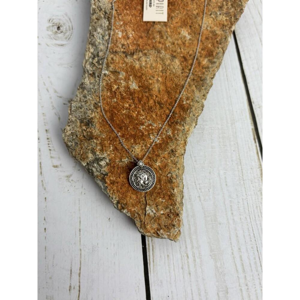 Peyote Bird Free Spirit Sterling Silver‎ Medallion Coin Pendant Necklace J144